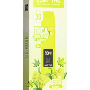 OG Kush Lost THC THCA Melted Diamonds Disposable 3G