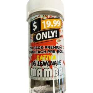 OG Lemonade Mamba $19.99 Only! Pre-Roll 10 Pack Premium x 2G