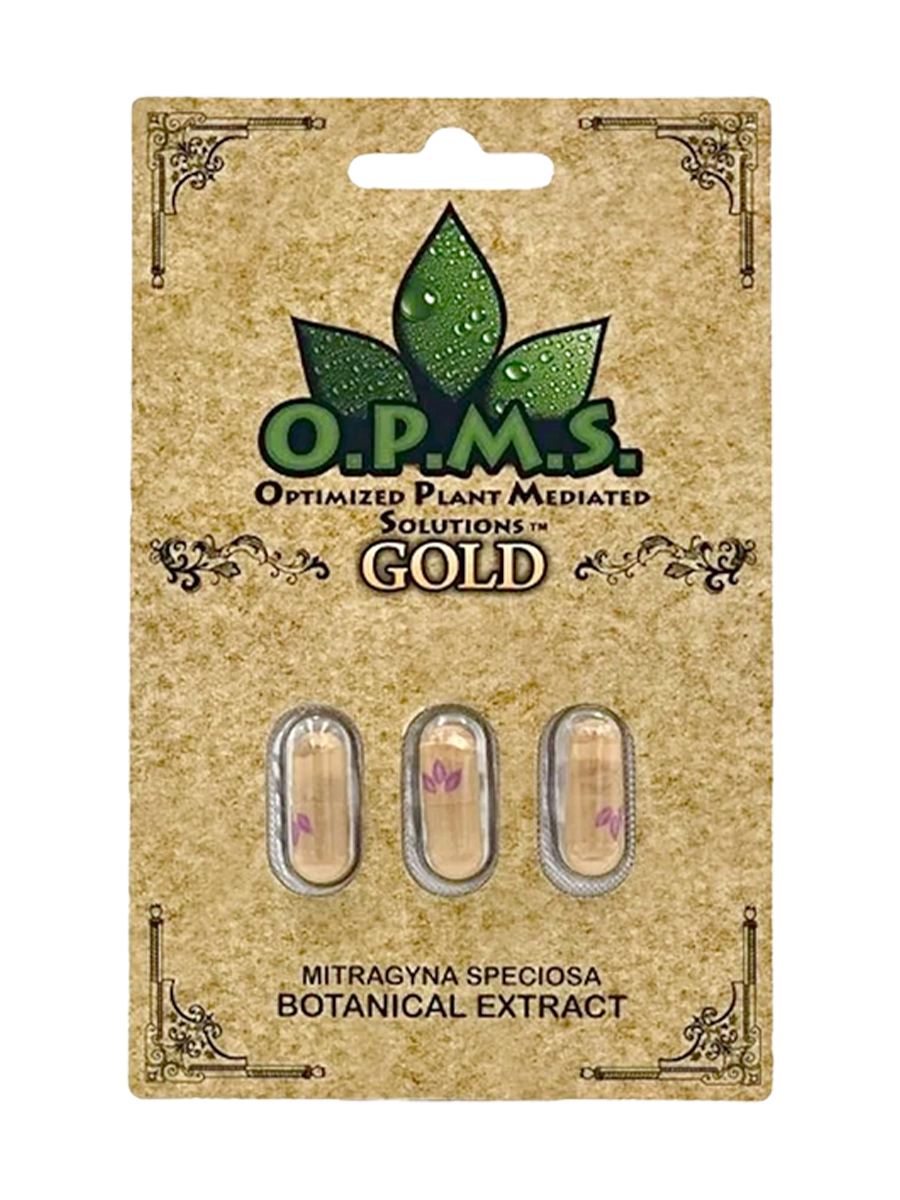 OPMS Gold Mitragyna Speciosa Kratom Capsules