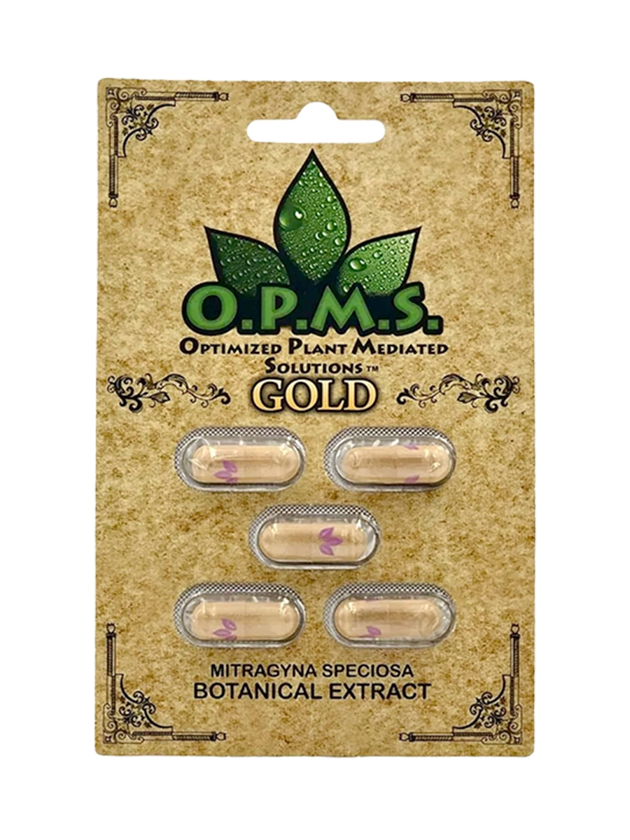 OPMS Gold Mitragyna Speciosa Kratom Capsules - Image 3