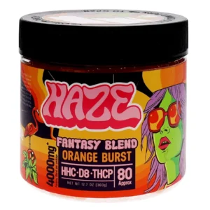 Orange Burst Haze Fantasy Blend Gummies 4000mg