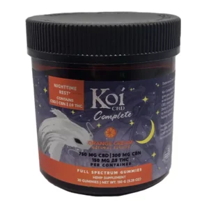 Orange Cream Koi CBD + CBN + D9 Nighttime Rest Gummies 750mg