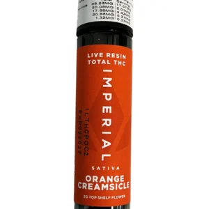 Orange Creamsicle Imperial Live Resin Total THC Pre-Roll 2G