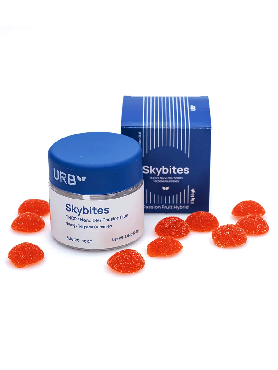 Passion Fruit URB Mile High Skybites THCP/Nano D9 Gummies 10ct 5MG