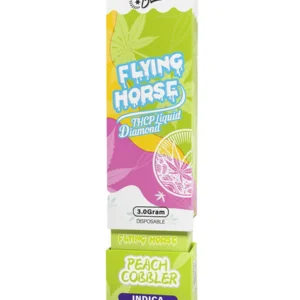 Peach Cobbler Flying Horse THC-A Liquid Diamond Disposable 3G