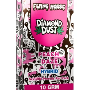 Peach Daze Flying Horse Pre-Roll Diamond Dust 10G