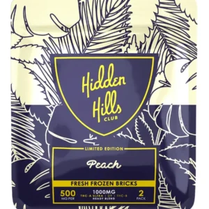 Peach Hidden Hills Fresh Frozen Edibles 500 mg 2ct