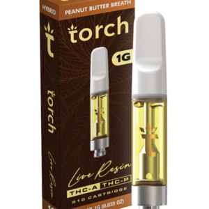 Peanut Butter Breath Torch Live Resin THC-A + THC-P 510 Cartridge 1G