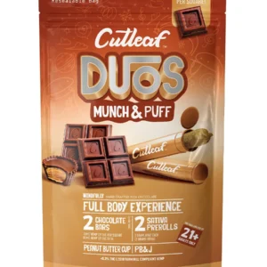 Peanut Butter Cup | PB&J Cutleaf Duos Munch & Puff Chocolates x Pre-Rolls 2ct