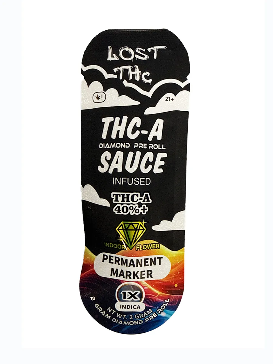 Permanent Marker Lost THC THCA Sauce Infused Pre-Roll 1 x 2G