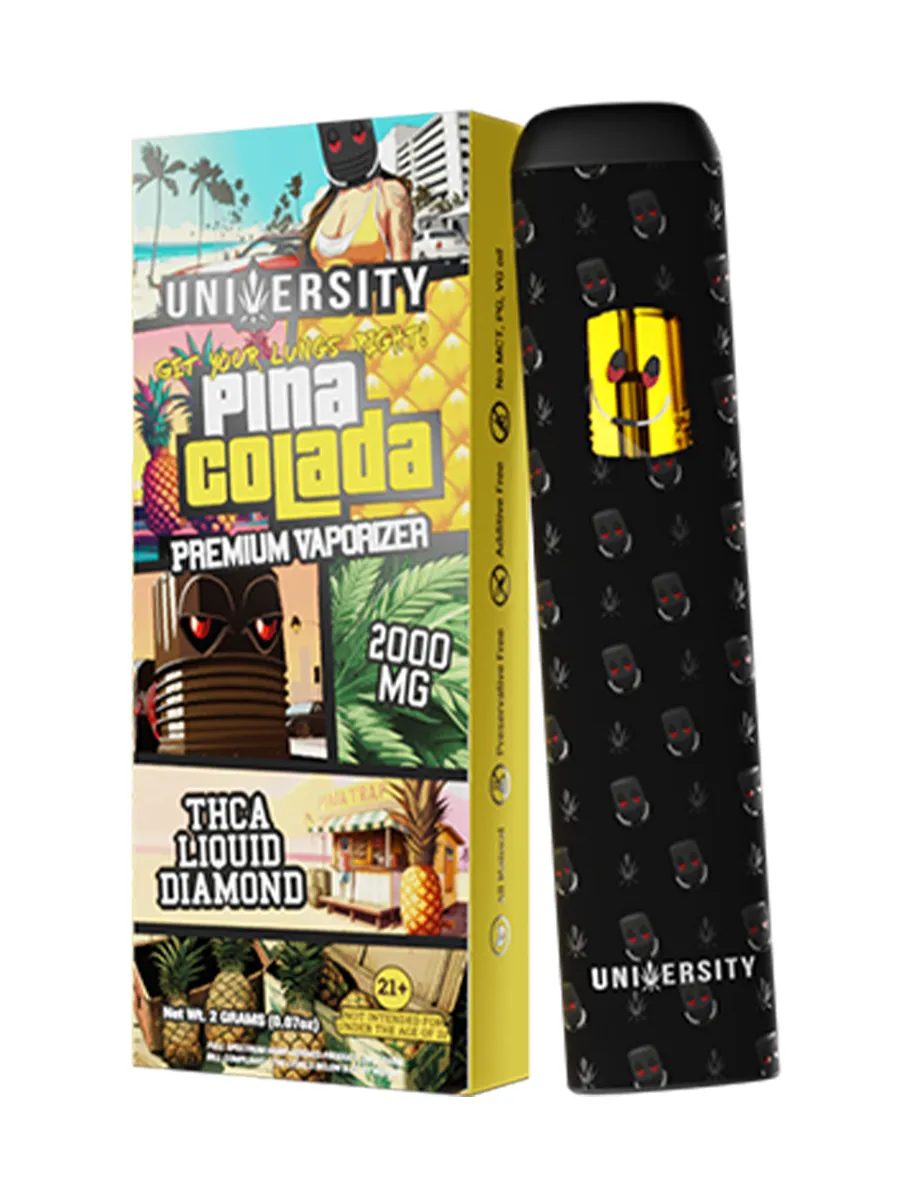 Pina Colada University THCA Liquid Diamond Disposable 2G