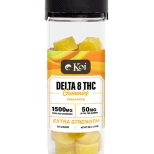 Pineapple Koi Delta 8 THC Extra Strength Gummies 1500mg