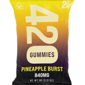 Pineapple Burst Flying Monkey 420 Gummies 840MG 2ct