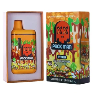 Pineapple Coconut Pack Man V4 Liquid Diamonds Live Resin Vaporizer 2000MG