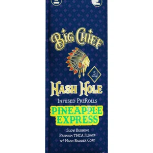 Pineapple Express Big Chief Hash Hole THCA Infused Pre-Roll 2ct 4G