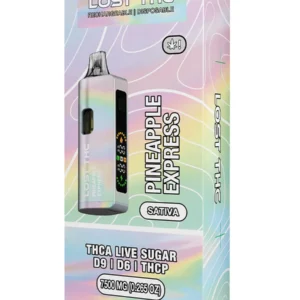Pineapple Express Lost THC D9+D6+THCP+THCA Live Sugar Rechargeable Disposable 7500MG