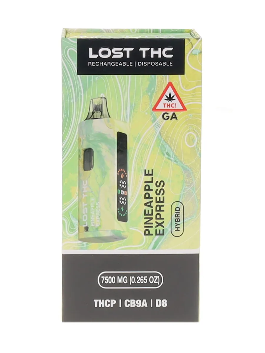 Pineapple Express Lost THC THCP+CB9A+D8 Rechargeable Disposable 7500MG - Image 2