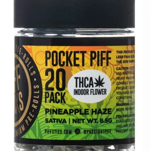 Pineapple Haze Piff Stixs THCA Pocket Piff Pre-Rolls 20ct