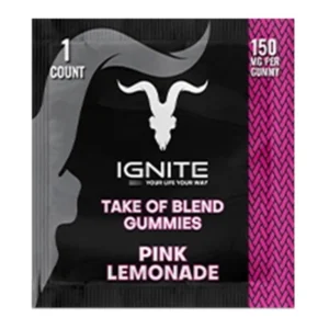 Pink Lemonade Ignite Take of Blend Gummies 150mg