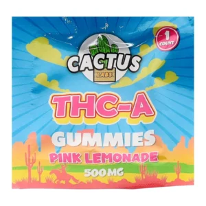 Pink Lemonde Cactus Labs THC-A Gummies 500mg