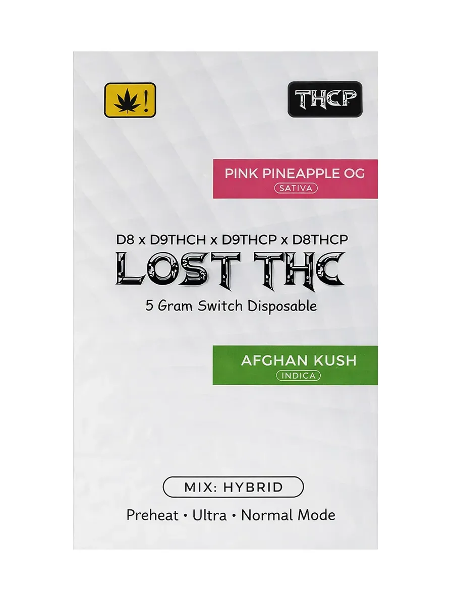 Pink Pineapple OG | Afghan Kush Lost THC Switch THCP Disposable 5G