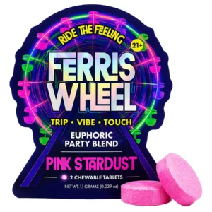 Pink Stardust Ferris Wheel Euphoric Party Blend Gummies 2ct