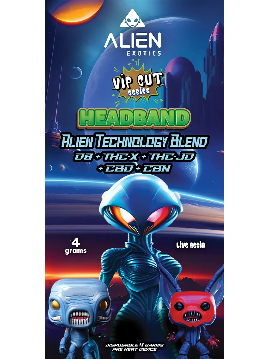 Headband Alien Exotics Live Resin Blend Disposables 4G - Image 2