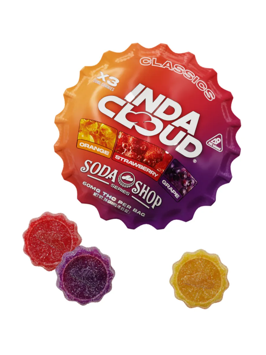 IndaCloud Classics Vegan Delta 9 Gummies 3ct 60MG - Image 3