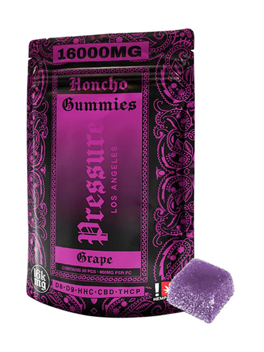 Grape Pressure Honcho Gummies 16000mg 20ct