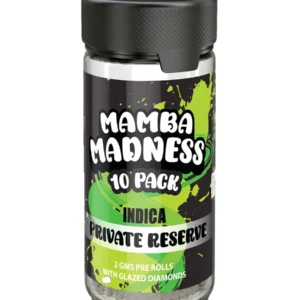 Private Reserve Mamba Madness Full Spectrum Blend Pre Rolls 10 Pack Jar 2GM