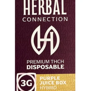 Purple Juice Box Herbal Connection Premium THCH Disposable 3G