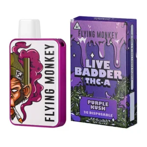 Purple Kush Flying Monkey Live Badder THCA Disposable 2G