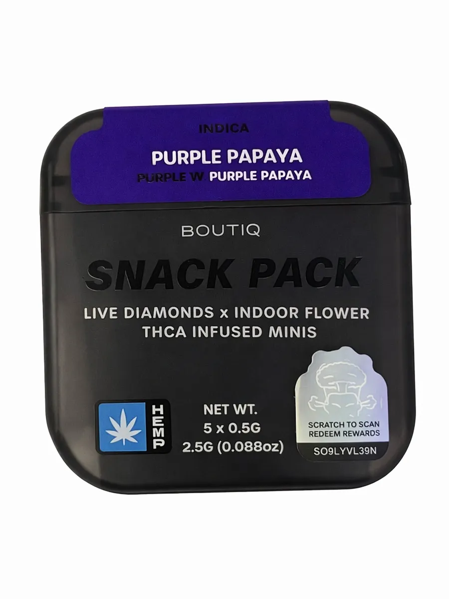 Purple Papaya BOUTIQ THCA Infused Mini Pre-Rolls 5ct 0.5G