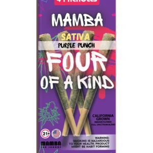 Purple Punch Mamba Four Of A Kind Full Spectrum Blend Pre-Roll 4ct 8G