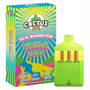 Purple Punch | OG Kush | Gushers Cactus Labs Six Shooter THC-A Blend Disposable 6G