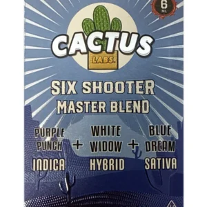 Purple Punch | White Widow | Blue Dream Cactus Labs Six Shooter Master Blend Disposable 6G