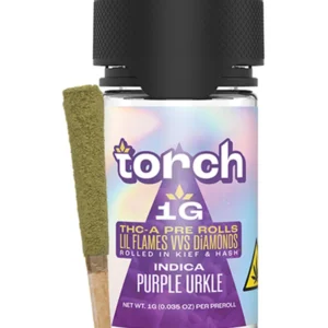 Purple Urkle Torch THC-A Lil Flames VVS Diamond Pre-Rolls 4G