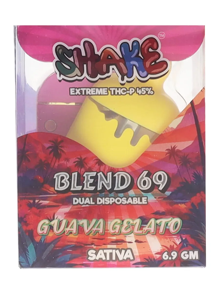 Purple Urkle X Guava Gelato Shake Extreme THC-P Blend 69 Dual Disposable 6.9 G