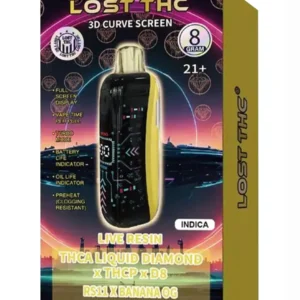 RS11 x Banana OG Lost THC Liquid Diamond THCA x THCP x D8 Live Resin Disposable 8G