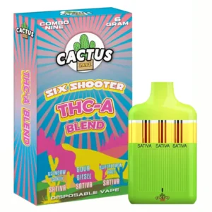 Rainbow Candy | Sour Diesel | Superlemon Haze Cactus Labs Six Shooter THC-A Blend Disposable 6G
