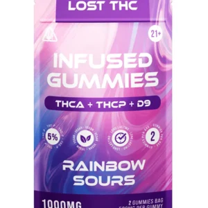 Rainbow Sours Lost THC THCA+THCP+D9 Infused Gummies 2ct