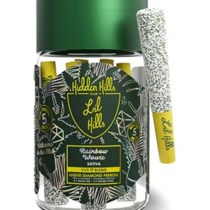 Rainbow Wowie Hidden Hills Lil Hills VVS Liquid Diamond Pre Rolls 3.5G
