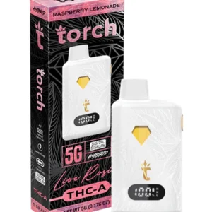 Raspberry Lemonade Torch Live Rosin THC-A Disposable 5G