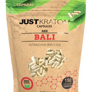 Red Bali Just Kratom Mitragyna Speciosa Capsules 150ct