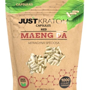 Red Maeng Da Just Kratom Mitragyna Speciosa Capsules 1000ct
