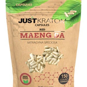 Red Maeng Da Just Kratom Mitragyna Speciosa Capsules 150ct