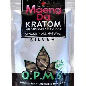 Red Maeng Da OPMS Silver Kratom Capsules 240ct