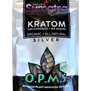 Red Sumatra OPMS Silver Kratom Capsules 240ct