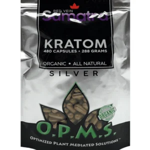 Sumatra Red Vein OPMS Silver Kratom Capsules 480ct