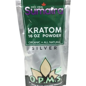 Red Vein Sumatra OPMS Kratom Silver Powder 16oz Bag